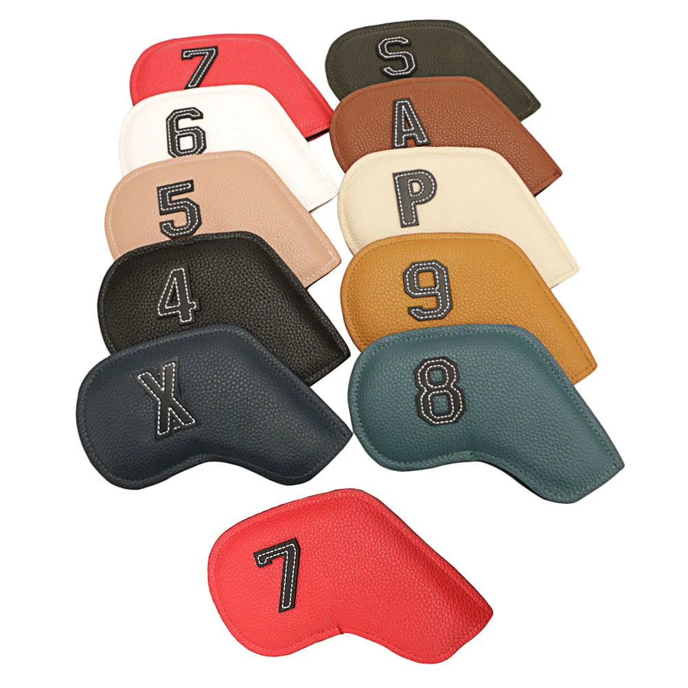 

11Pcs PU Leather Golfs Club Putter Sleeve Sports Protective Sleeve For Golfs Putter