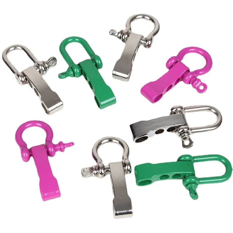 

(10pcs) Zinc Alloy Adjustable Bracelet Buckle Zinc Anchor Shackle Screw Emergency Survival Tools