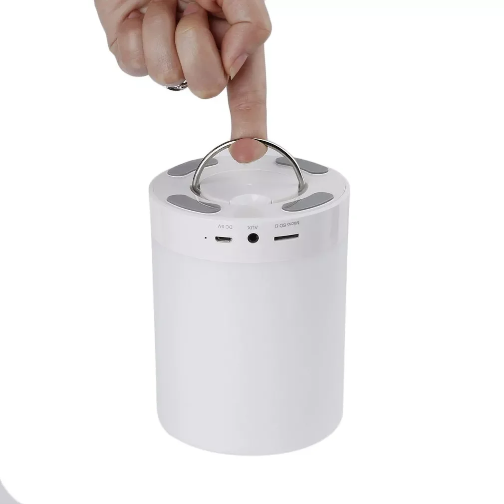 

Mood Lamp Speaker Intelligent Touch Speaker with Lights Hands Free 6 Colorful Changing Lights