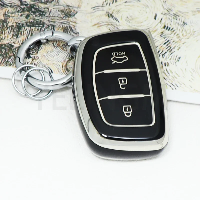 Складной чехол из ТПУ для автомобильного ключа Hyundai Tucson Sonata Santa Fe Elantra Accent Solaris Verna