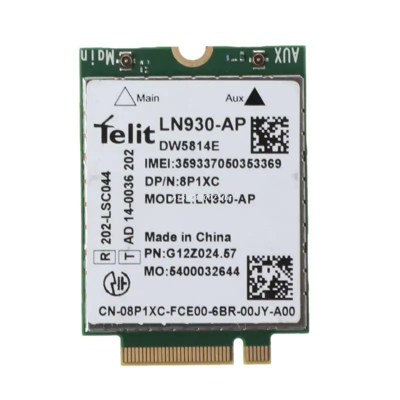 

Беспроводной модуль 4G, Wi-Fi WLAN карта для Dell DW5814E LN930-AP WWAN 4G NGFF карта для Latitude 14 "7480 5480 5285 5580 7480, Прямая поставка