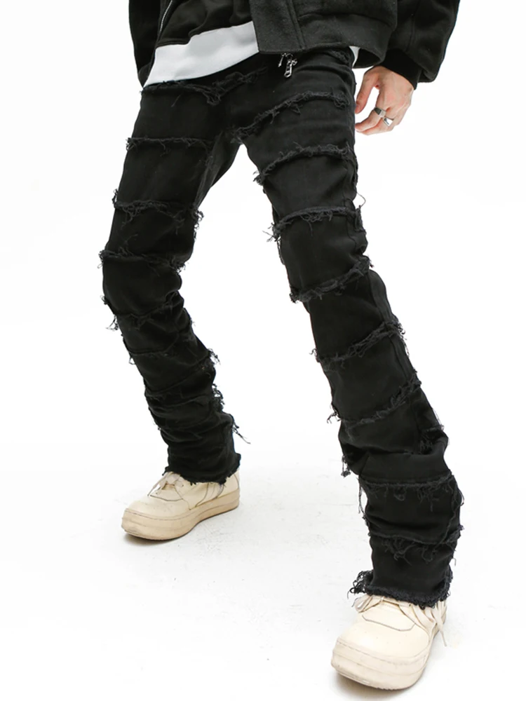 Liu Su Slimming Men Jeans Fashion Hip -Hop Street Clothing Slow Travel Pants Pants Famous Brand Designer Men Pants men clothing