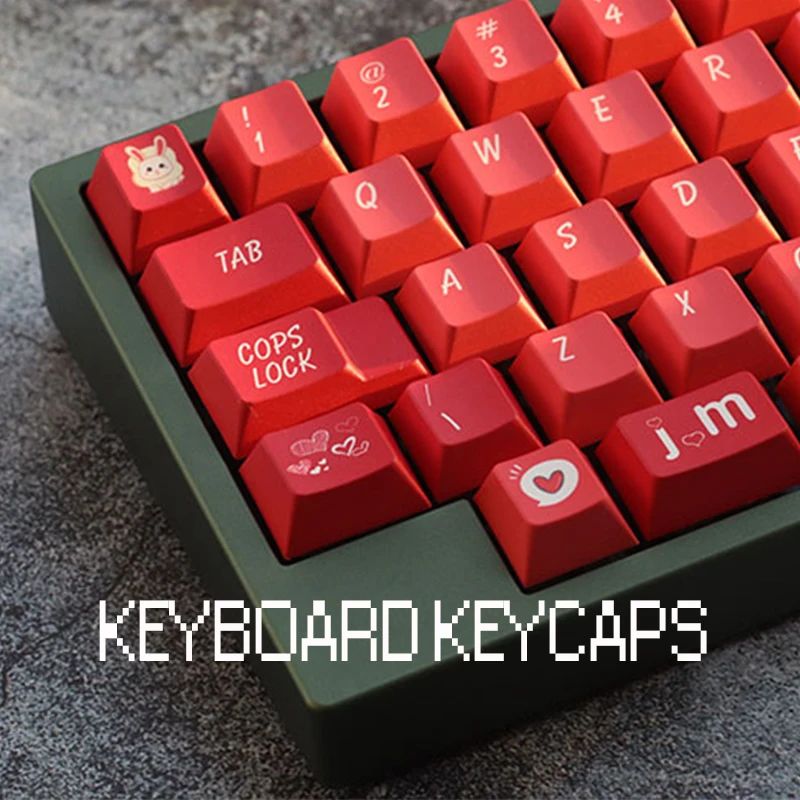 153 Keys GMK Lucky Bunny Keycaps Dye Sublimation Cherry Profile Keycaps for Mechanical Keyboard Personalize Custom Keycap