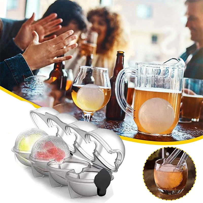 

Ice Cube Tray Maker Ice Ball Maker Whisky Cocktail Vodka Ball For Kitchen Accessories Round Hockey Mould Ice Mold форма для льда