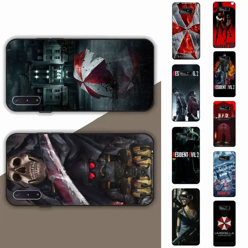 

MINISO E-Evils GAME R-Resident Phone Case for Samsung Note 5 7 8 9 10 20 pro plus lite ultra A21 12 72