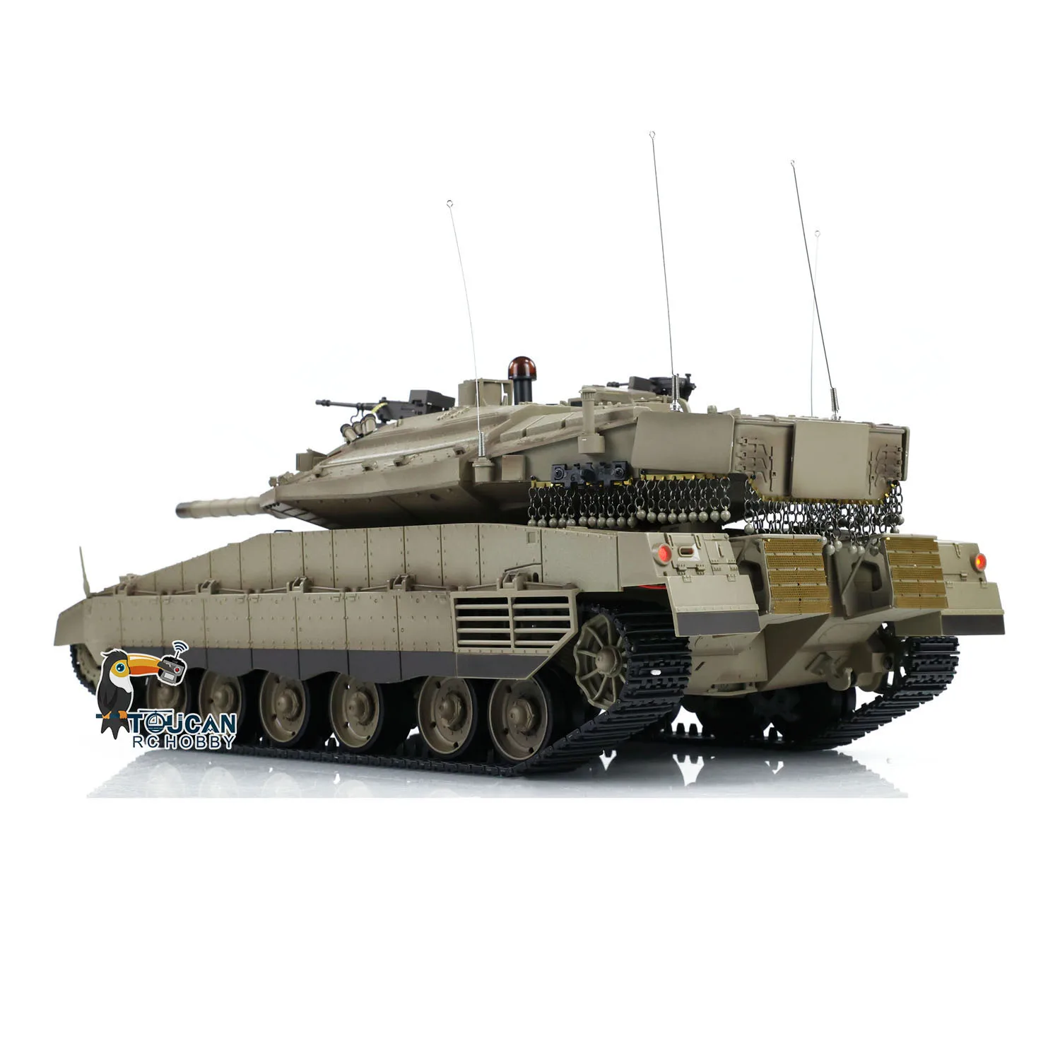 Фото Heng Long 1/16 3958 Радиоуправляемые танки IDF Merkava MK IV Модели камер FPV с дымовым эффектом Инфракрасная битва Металлическая коробка передач Армейский автомобиль Игрушки №1