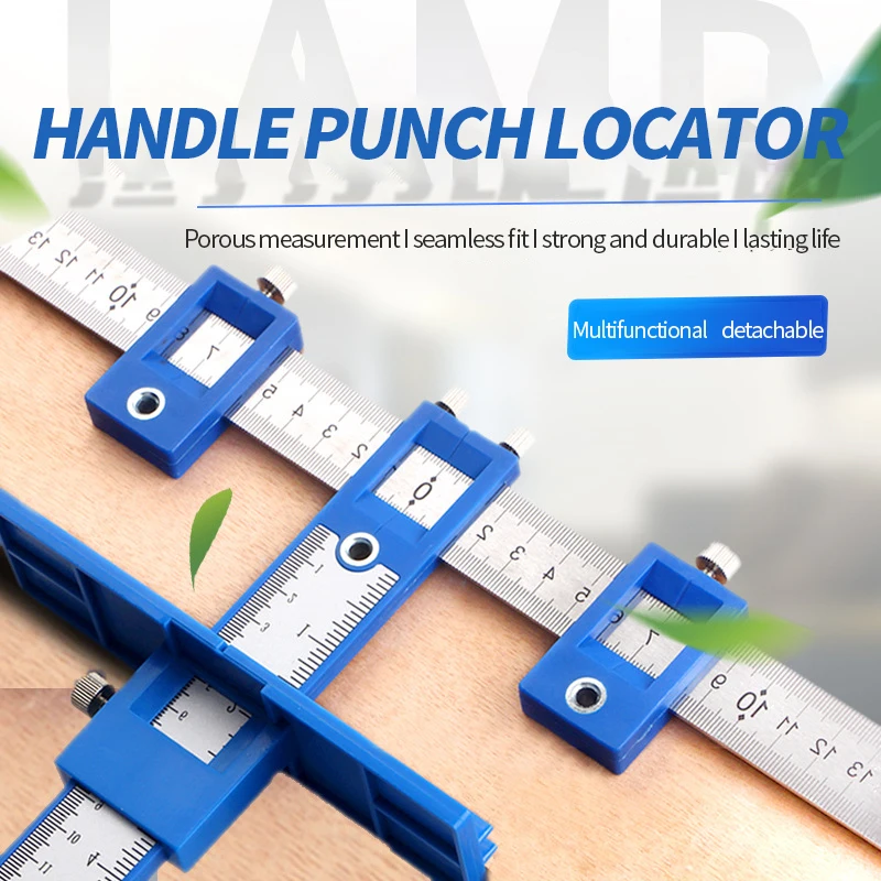 

Handle Punch Locator Woodworking Drilling Locator Chrome Vanadium Steel for Woodworking Dropship Cabinet Handle Knob Template