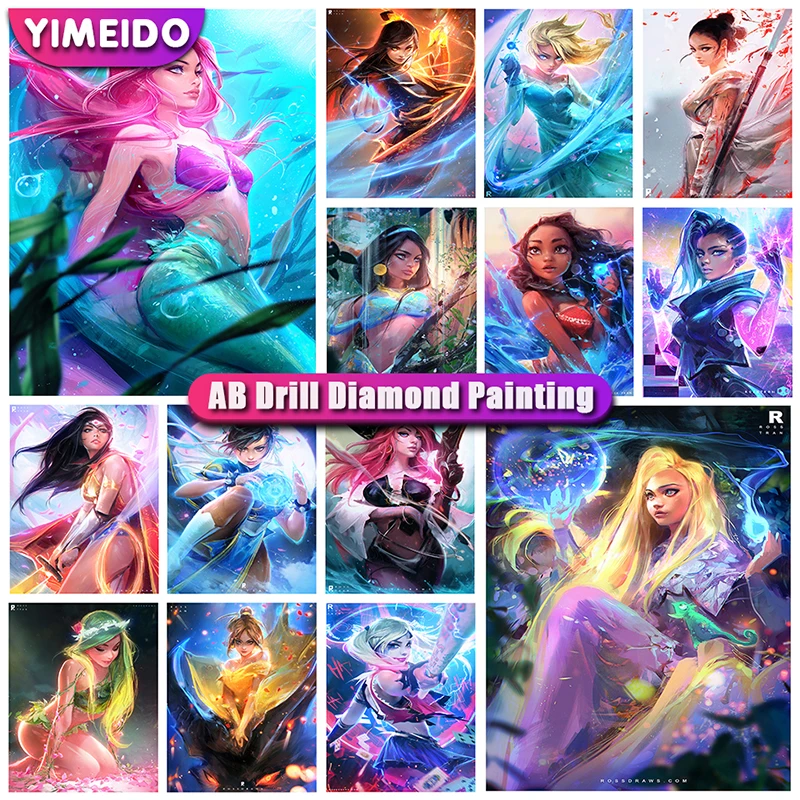 

Disney 5D DIY AB Diamond Painting Kit Princess Girls Art Picture Mosaic Diamond Embroidery Cartoon Cross Stitch Home Decor Gift