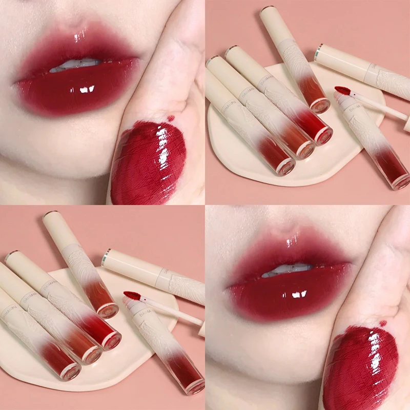 

Mirror Glass Lipstick Matte Velvet Lip Gloss Waterproof Longlasting Moisturizing Women Sexy Red Lip Makeup Cosmetic