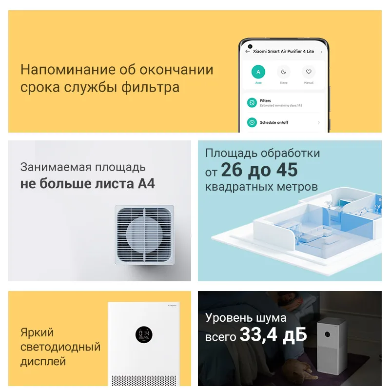 Очиститель Xiaomi 4 Lite Купить