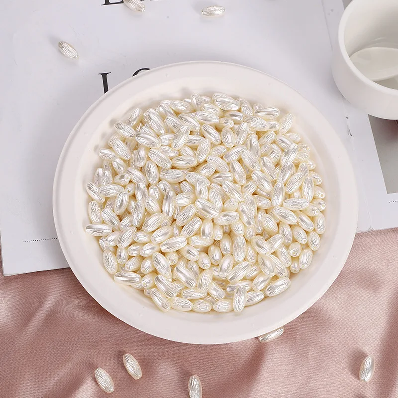 

100PCS Baroque Shaped Pearls ABS Imitation Pearls Cream Pearls Loose Beads for DIY Brooch Earring Necklace Jewelry Accessories