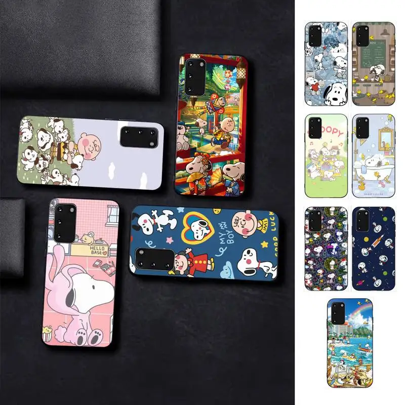 

Bandai Snoopy Phone Case for Samsung S10 21 20 9 8 plus lite S20 UlTRA 7edge