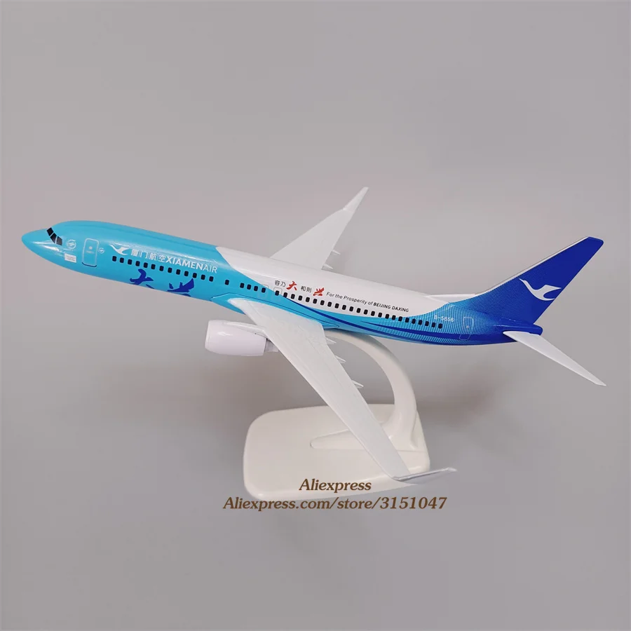 

Модель самолета, модель самолета из металлического сплава, 20 см, China XIAMEN Air Daxing, Боинг 737 B737 Airlines