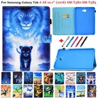Чехол для Samsung Galaxy Tab A 10,1 2016 дюйма, складной чехол-подставка из искусственной кожи с откидной крышкой для Samsung Tab A6, A 6 10,1, T580, T585, чехол для планшета