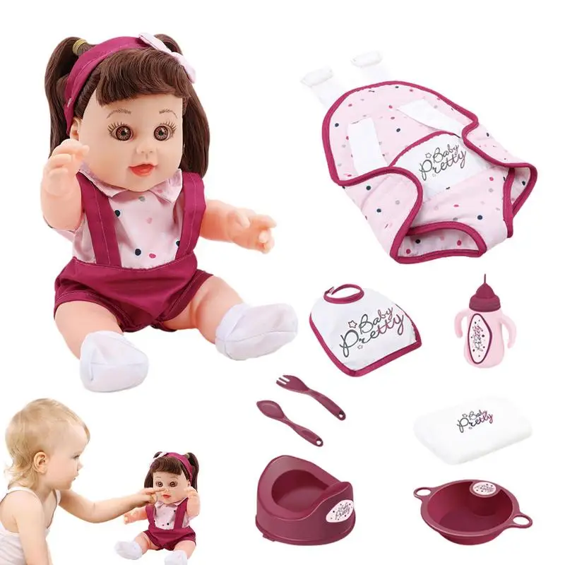 

Маленькая кукла с мягким телом, кукла для новорожденных, мягкая виниловая утяжеленная кукла для новорожденных, утяжеленное мягкое тело, рек...