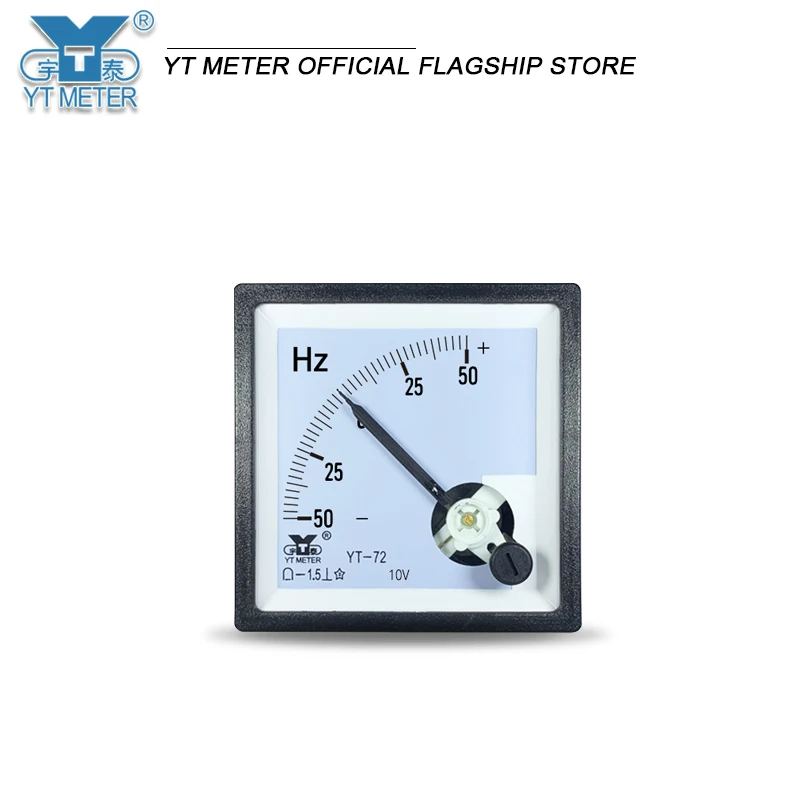 

YT72 positive and negative 10V input frequency meter ± 50Hz 60Hz 100% 200% opening meter CP72 BE72 pointer frequency converter b