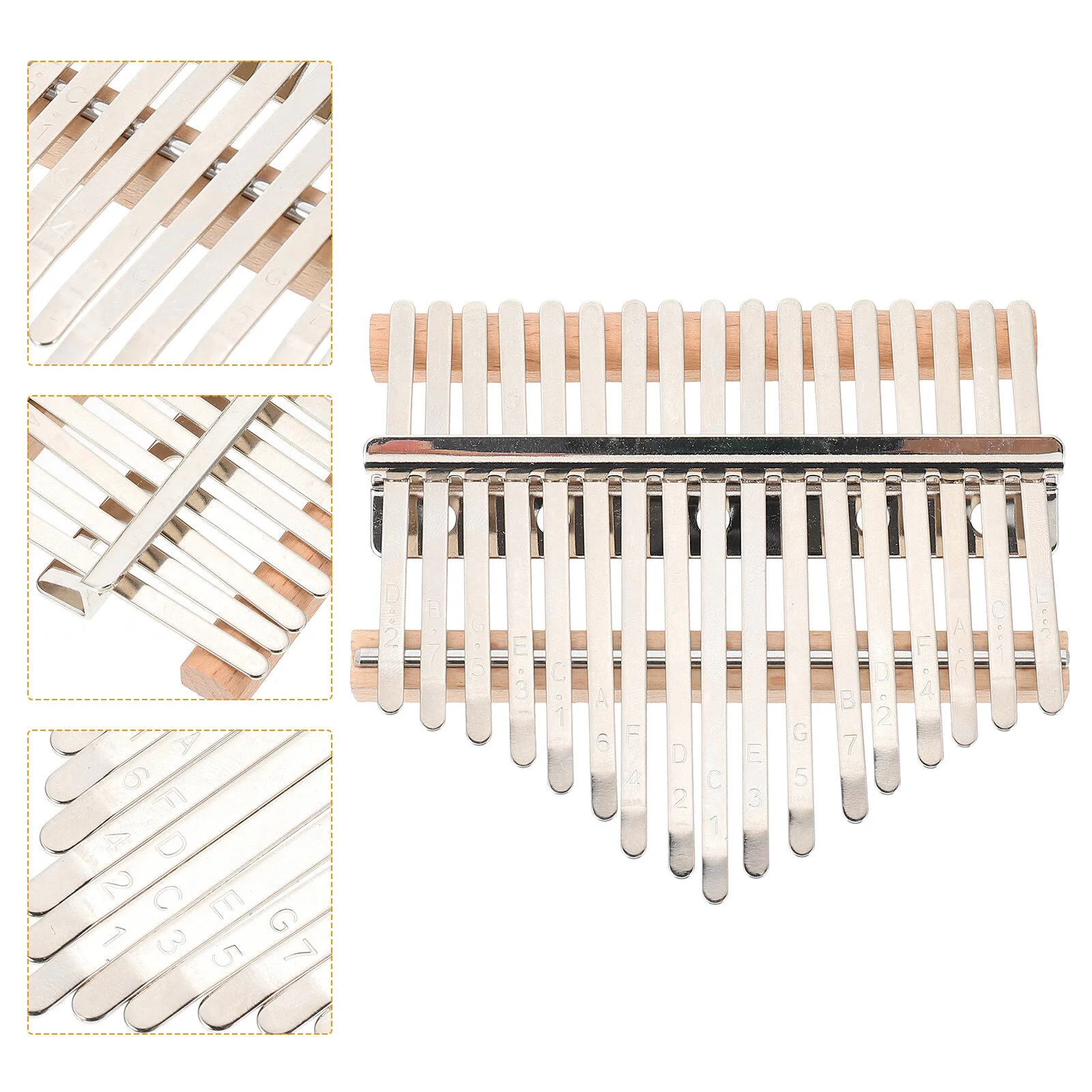 

Sound Card Diy Kits Thumb Piano Accessories Kalimba Handmade Parts Supplies Homemade Wood 17-tone Assembly