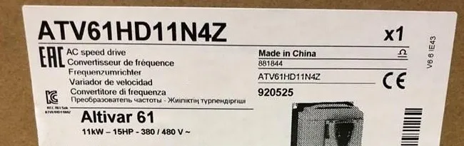 

Новый оригинальный ATV61HD11N4Z