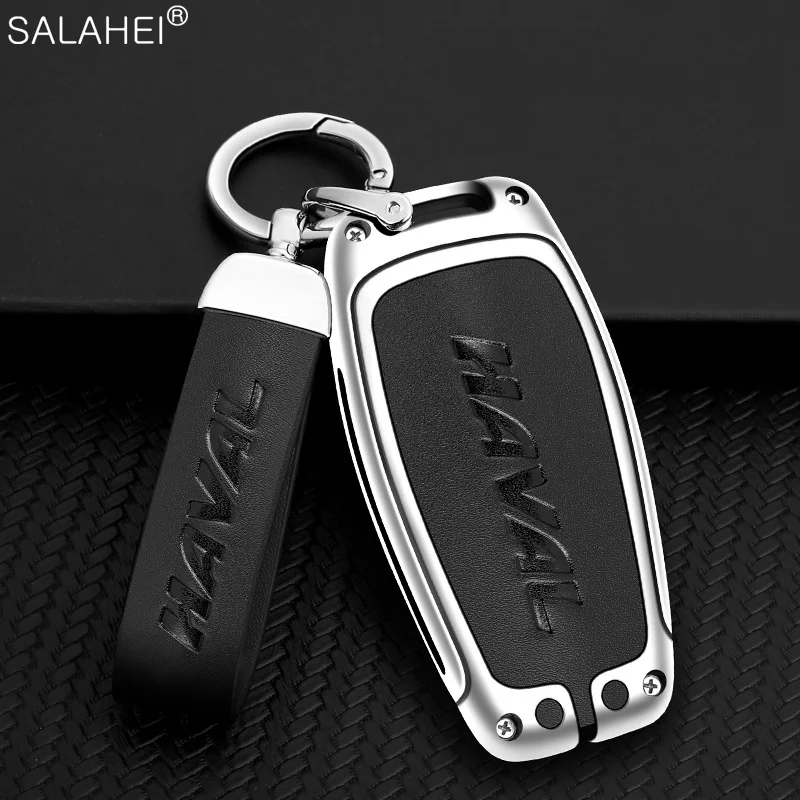 

Car Key Case Badge Metal Leather Keyring Keychain For Haval Jolion F7 H1 H2S M6 H3 H4 H5 H6 H7 H8 F5 F7X H2 Protect Accessories