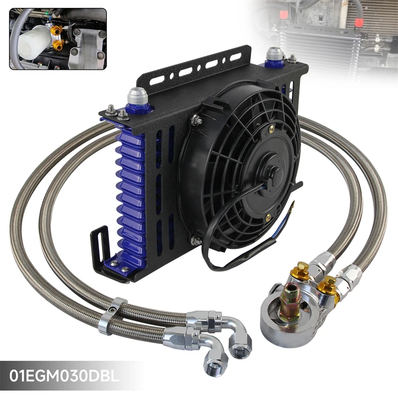 Универсальный 13-рядный масляный радиатор AN10 80 °C Адаптер фильтра термостата 3/4x16UNF