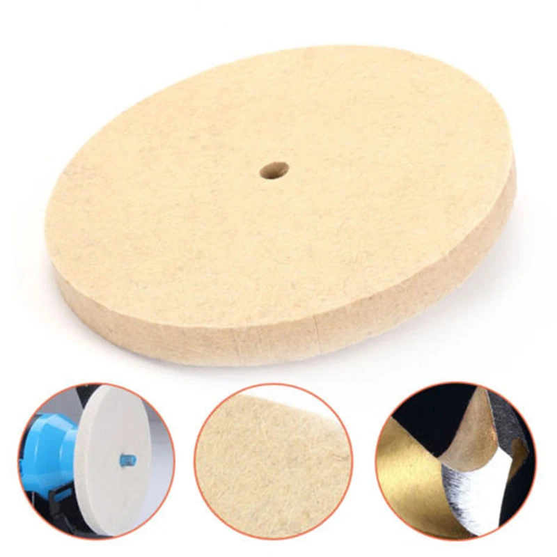 

2020 High Quality 8 Felt Polishing Buffing Grind Round Wheel Wool Polisher Disc Pad 25mm 200mm