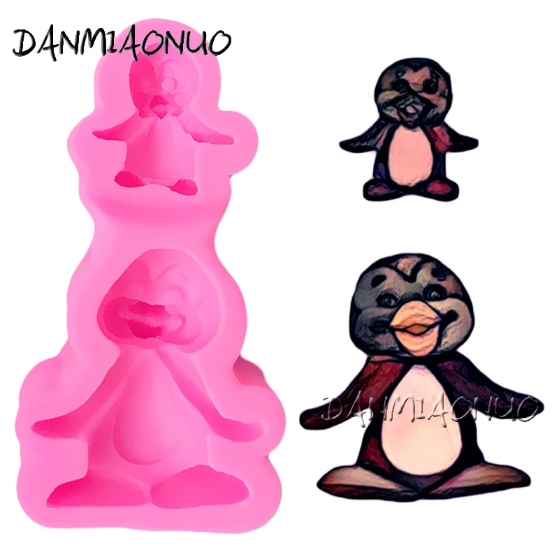 

DANMIAONUO A1037049 Penguin For Cakes Moldes De Silicona Para Reposteria Fondant Chocolate Mould Stampi In Silicone Per Dolci