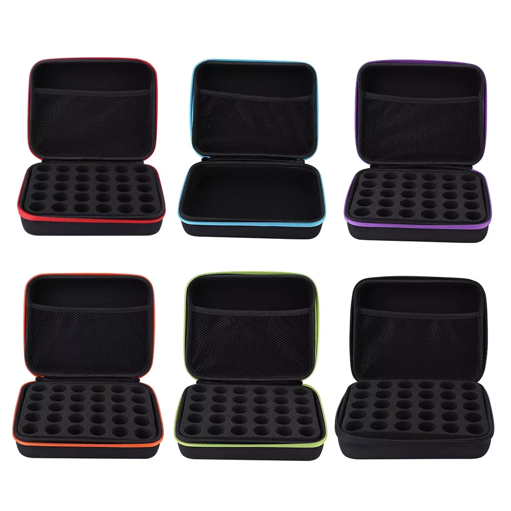 

NEW Slots 10/15ML Essential Oil Storage Case Shockproof Carrying Boxs Portable Travel Carrying Bags Organizer Holder