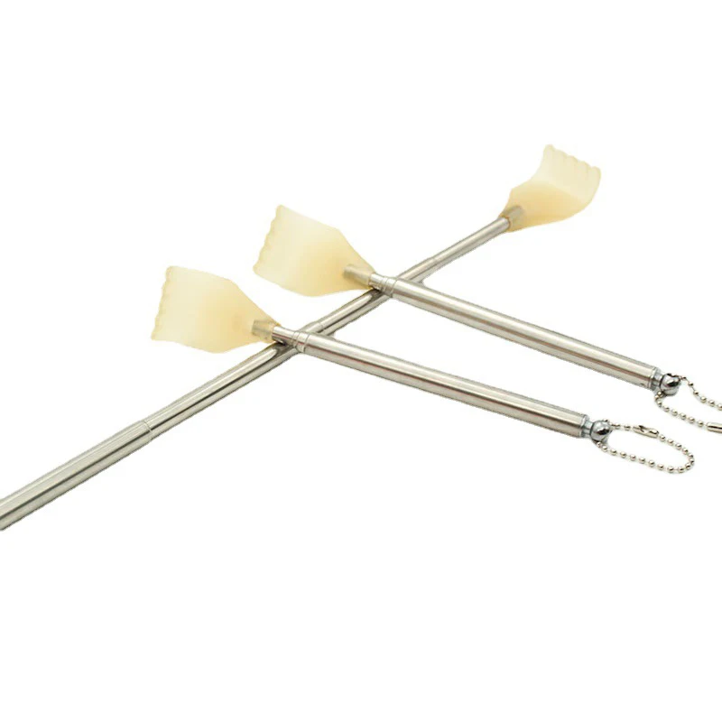 Портативный телескопический скребок для спины из нержавеющей стали слекающий