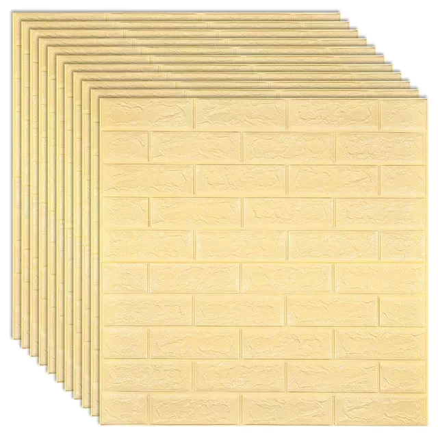 

Wall Stickers Imitation Brick Bedroom Decor Panel Self-adhesive Wallpaper for Living Room Kitchen TV Backdrop Home Decoration