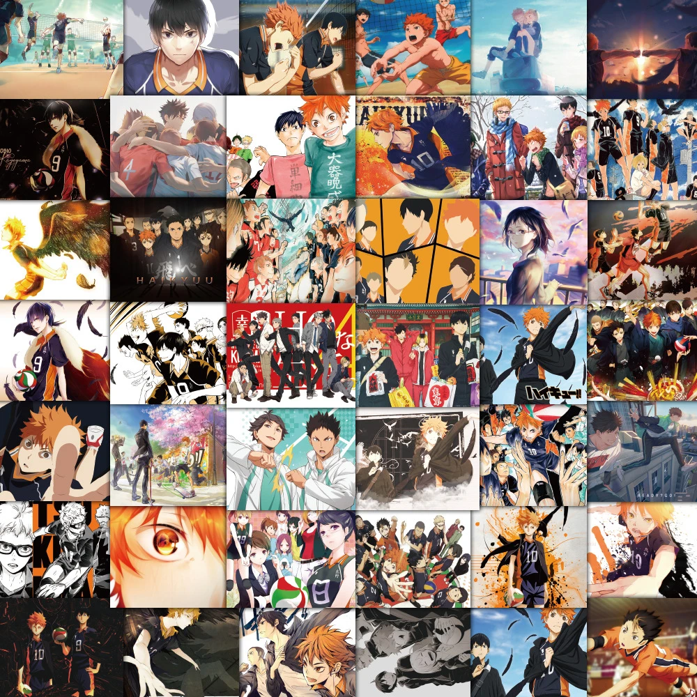 

10/30/50 шт. Аниме Haikyuu! Наклейка граффити «сделай сам», водонепроницаемый мультяшный стикер на велосипед, Дорожный чемодан, ноутбук, детская иг...