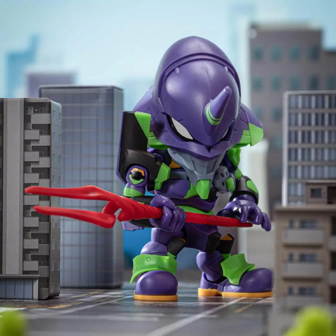 Фото Коллекционные аниме-фигурки Soskill Evangelion Q Version: Сборная модель-конструктор, серия Blind Box, подарки к фестивалю Human Instrumentality Project №5