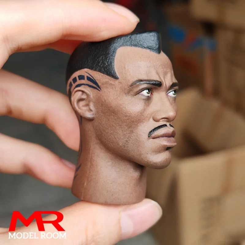 Фото Масштаб 1/6, скульптура головы Wesley Snipes с солнцезащитными очками, модель резьбы по голову из ПВХ, подходит для 12-дюймовой фигурки мужского солдата, куклы на тело №2