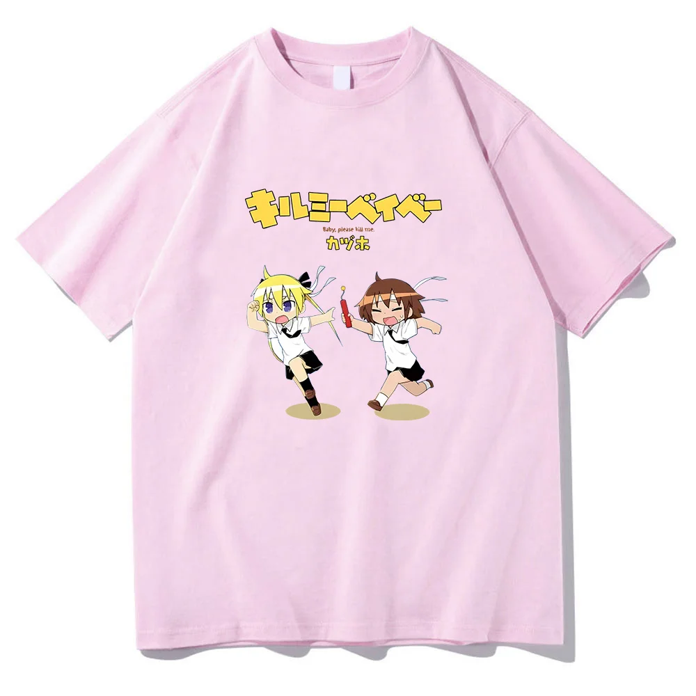 

Kill Me Baby Agiri Goshiki Yasuna Oribe футболки женские 100% хлопковые милые футболки для девочек Японские Аниме футболки манга графическое свободные