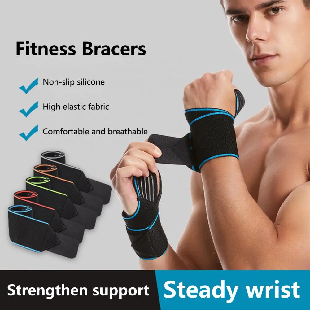 

Wrist Support Breathable Adjustable Comfortable Men Weightlifting Elastic Sports Wristband Wrist Brace Daily Use