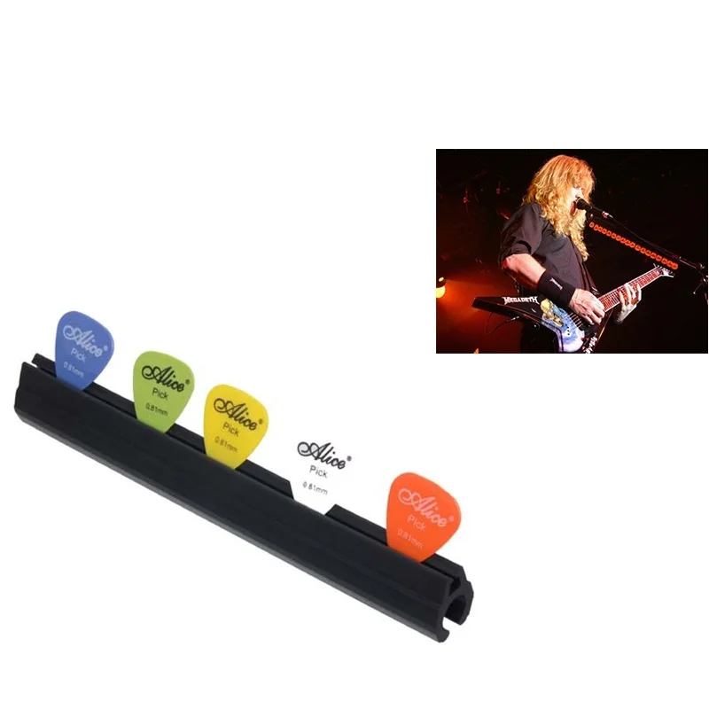 

Alice Microphone Stand Pick Holder Plectrum Clip for Guitar + 5 Guitar Picks