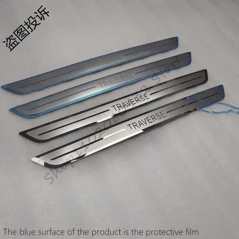 

Для Chevrolet TRAVERSE накладка на порог из нержавеющей стали, наклейка на педаль, аксессуары для стайлинга автомобилей