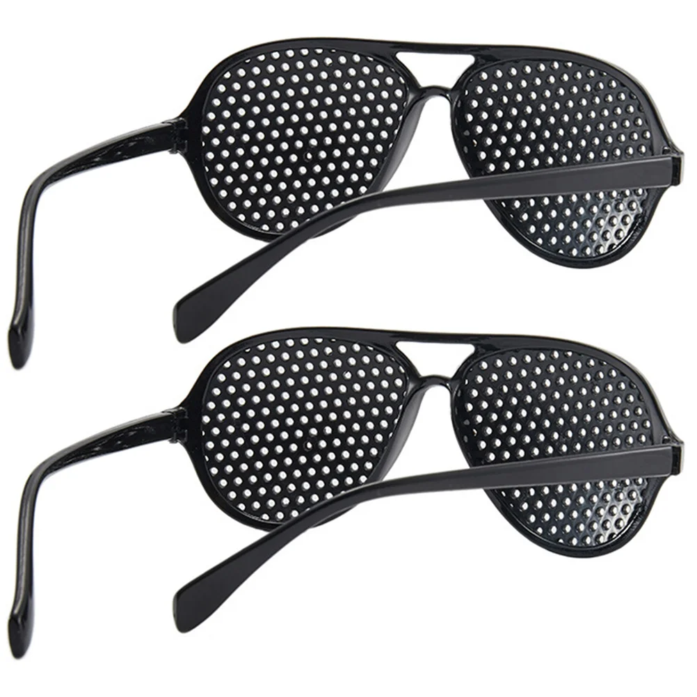 

2 Pcs Vision Correction Glasses Eyeglasses Portable Sun Vintage Full Frame Protection Eyes Care Tool