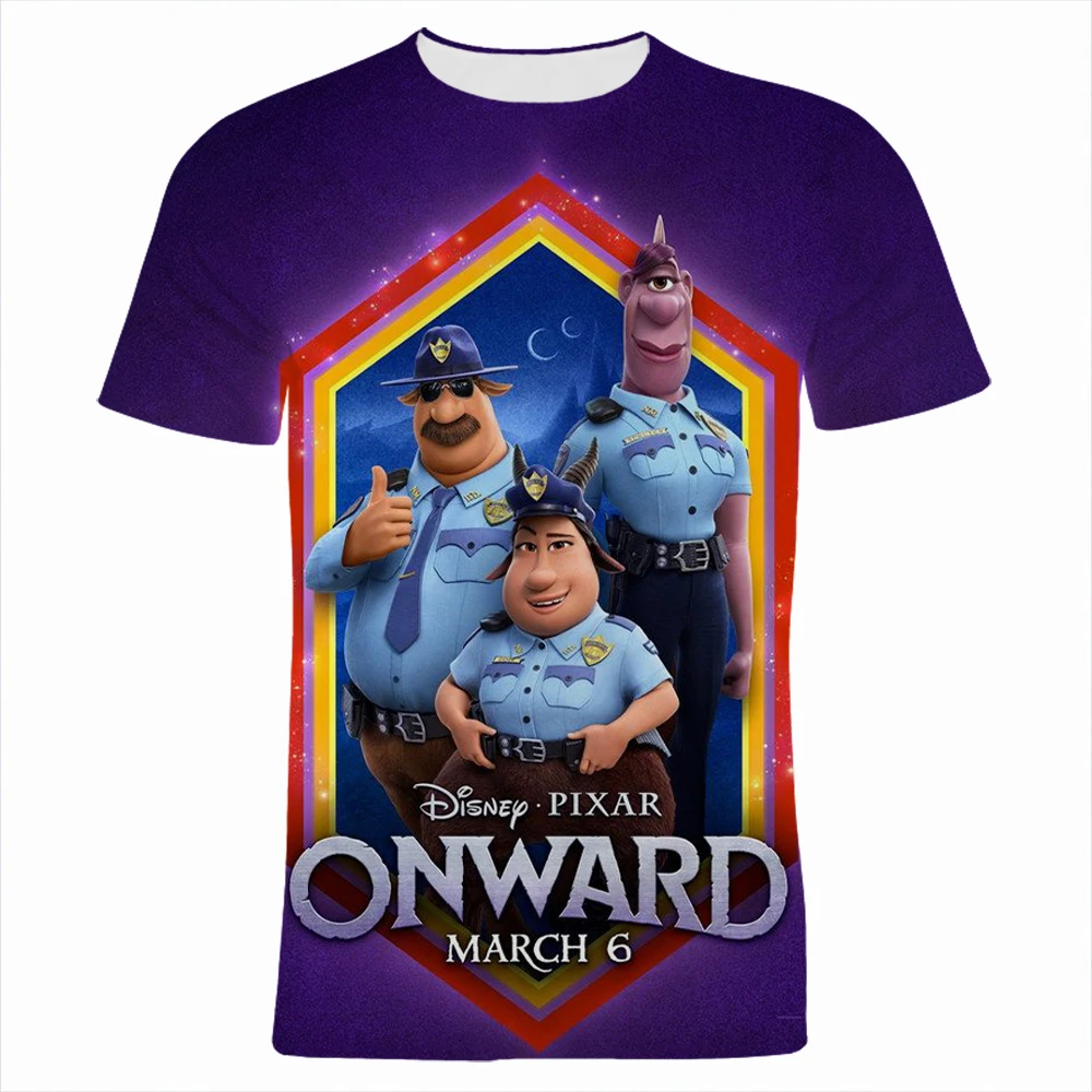 

Детская футболка с 3D-принтом из мультфильма Диснея, модная уличная футболка в стиле Харадзюку с круглым вырезом для мальчиков и девочек, одежда