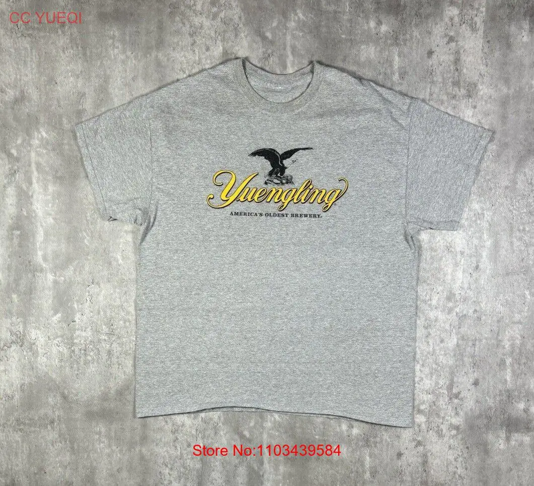 Винтажная футболка Yuengling Beer Eagle 90-х годов пивоварня серая размер XL