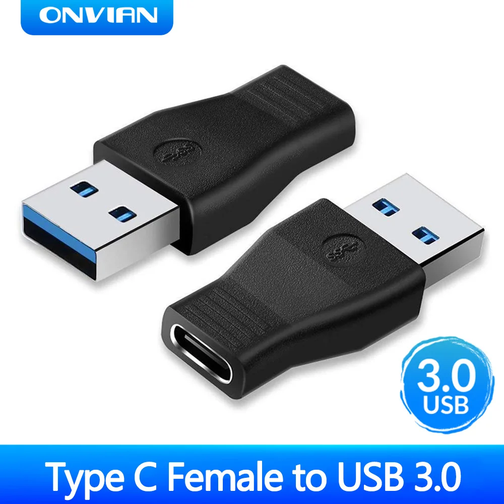 

Onvian USB C to USB 3.0 OTG Adapter 2-Pack USB 3.1 Type C Female to USB 3.0 A Male Converter Support Data Sync and Charging