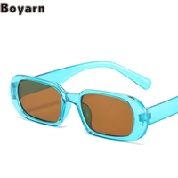 boyarn retro oval narrow frame sunglasses womens jelly color trend small frame sunglasses eyewear in street photography network