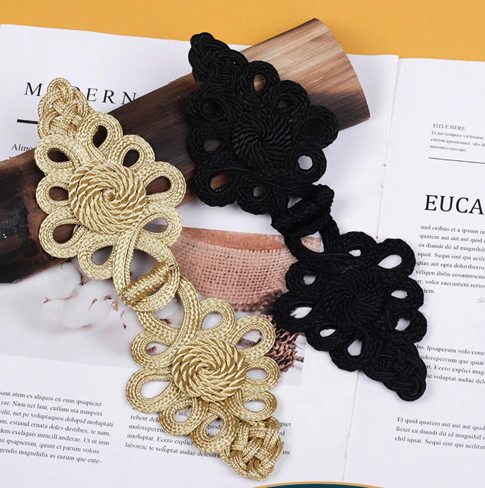 Китайская лягушка с застежкой на узел, швейный пояс, пряжка для платья для занавески, аксессуары Cheongsam DIY, 22x8 см