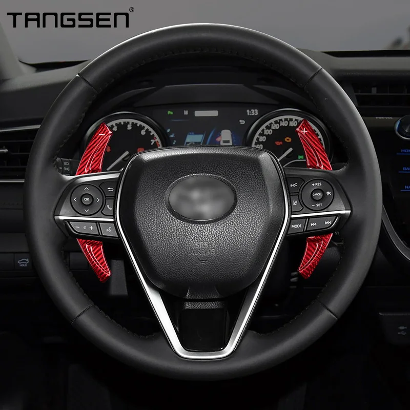 Лопатка рулевого колеса из углеродного волокна для Toyota Camry Corolla Avalon Levin RAV4 2018-2020