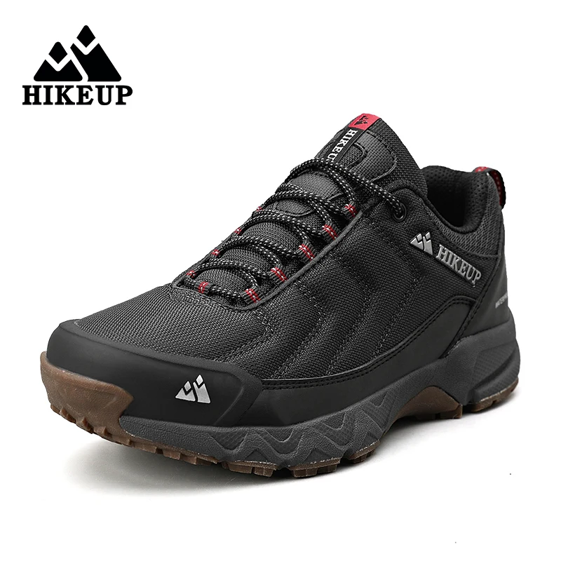  HIKEUP Four-season Men Hiking Mesh Trekking Sneakers Breathable Durable Wearable Mountain Climbing Trail Jogging Outdoor Shoes