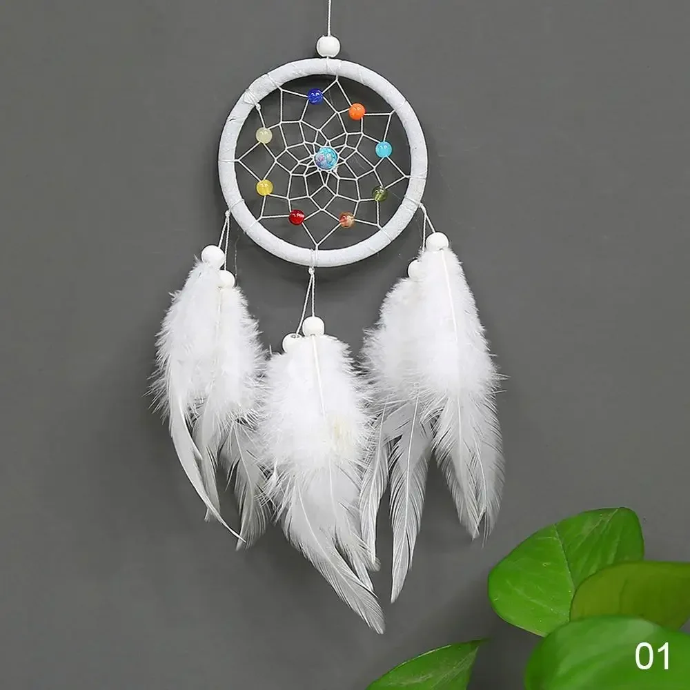 Деревянный ловец снов с перьями музыка ветра