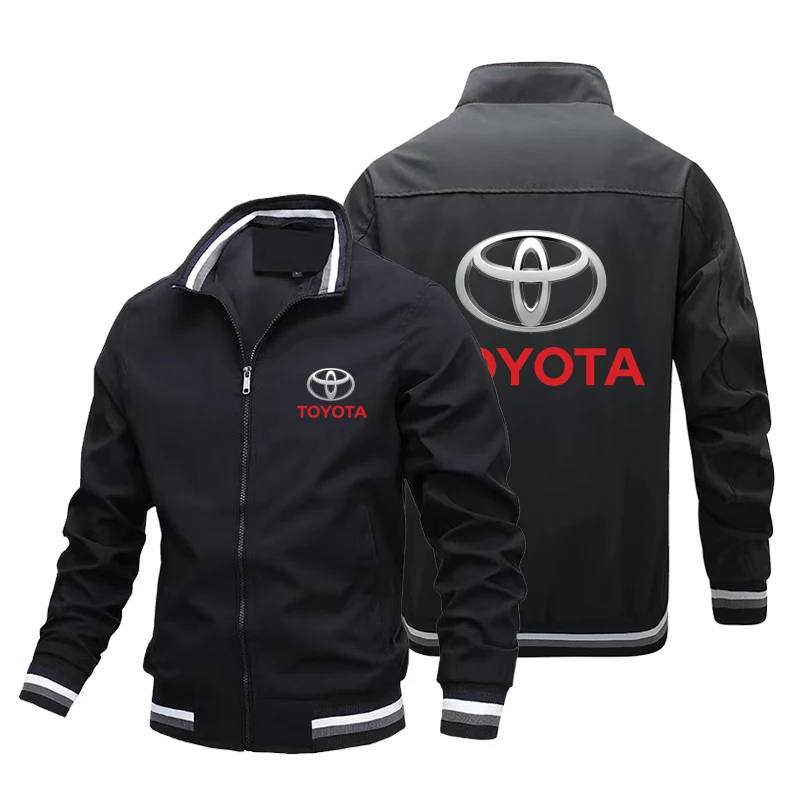 

2021 Fall New TOYOTA Logo Men's and Women's Jackets Outdoor Fashion Windbreaker Zipper Jacket Waterproof Custom Car Logo Uniform