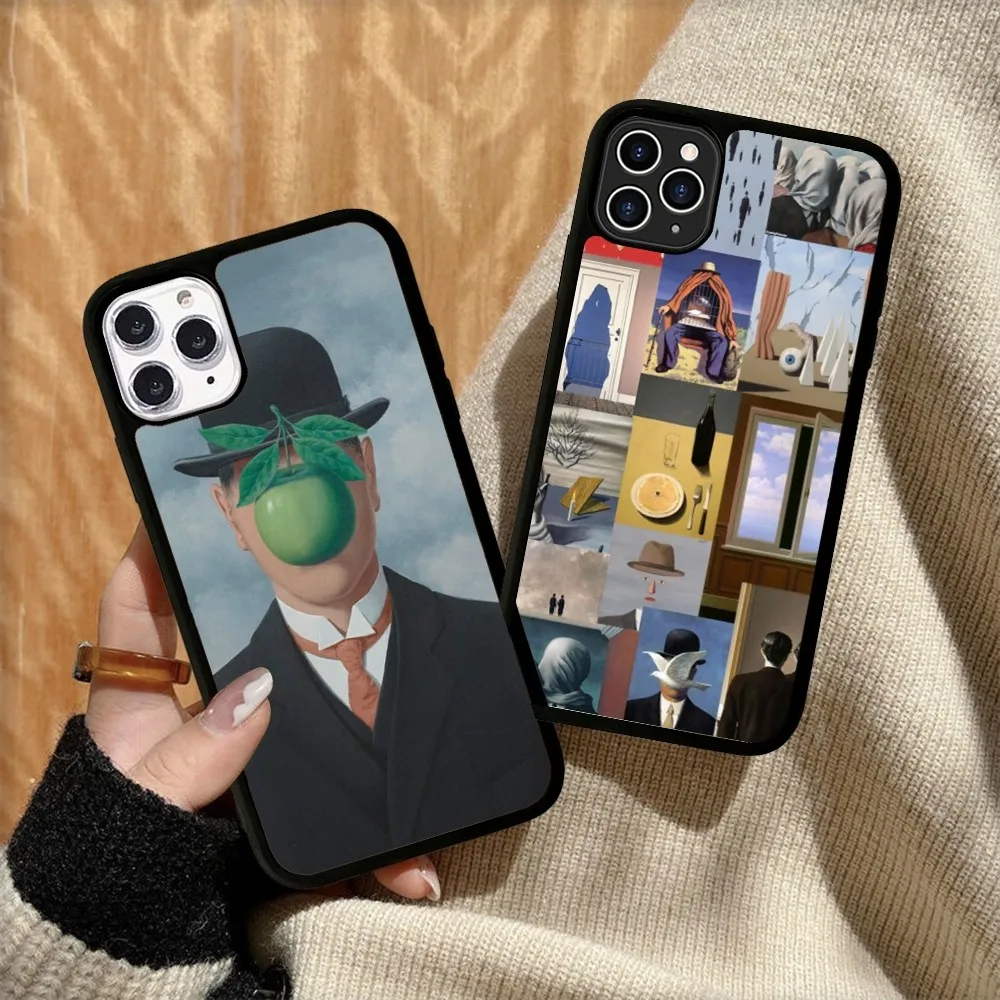 Силиконовый Гибридный Чехол R-Rene-Magrittes Для Samsung S10/S20/S30