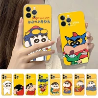 bandai crayon shin chan phone case for iphone 11 12 13 mini pro xs max 8 7 6 6s plus x 5s se 2020 xr cover