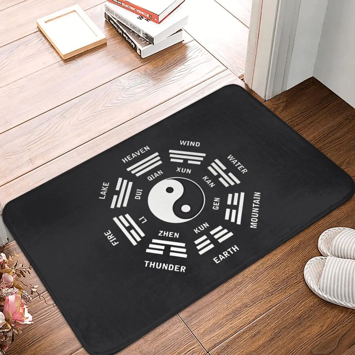 

Chinese Culture Bathroom Non-Slip Carpet Tai Chi Yin Yang Symbol Arts Bedroom Mat Welcome Doormat Floor Decor Rug