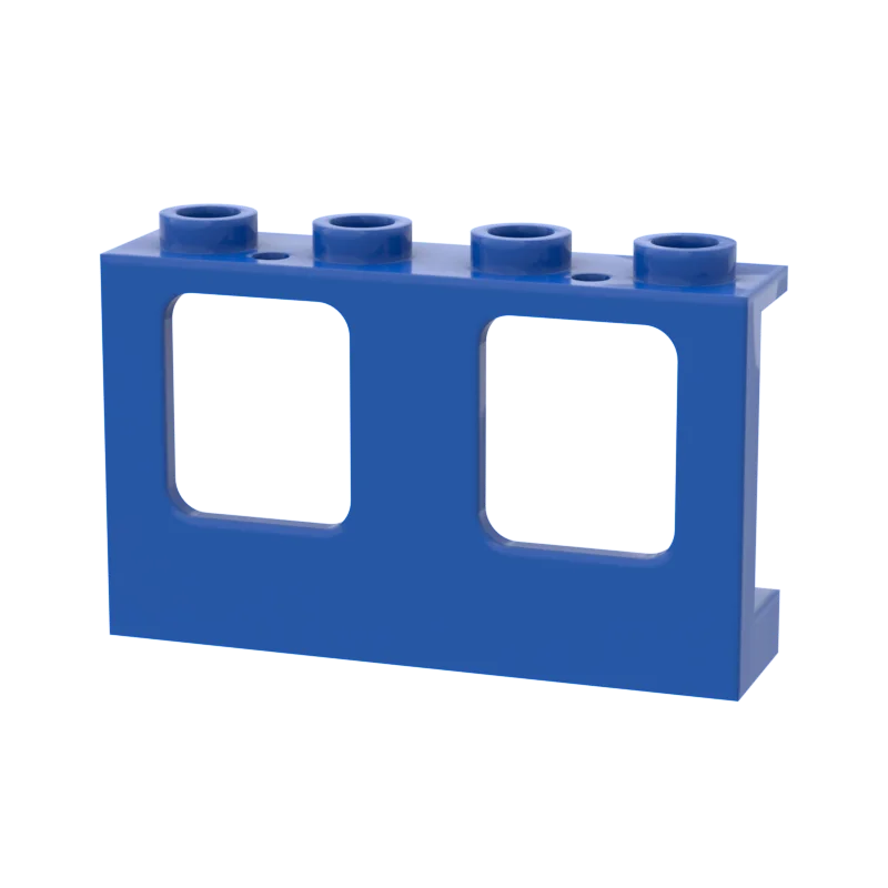 

10PCS Replaceable Assembles Particles Compatible 61345/4863 1x4x2 Double Window Frame Building Blocks DIY Bricks Parts Toys